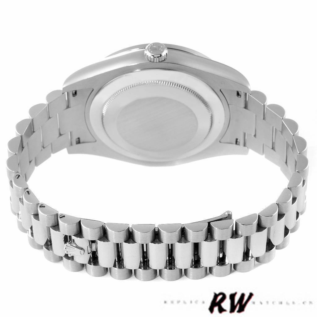 Rolex Day-Date 218349 Wave Blue Dial 41MM Mens Replica Watch