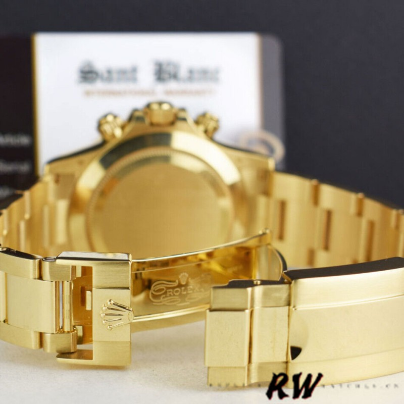 Rolex-Daytona 116528 Yellow Gold MOP Diamond 40mm Mens Replica Watch