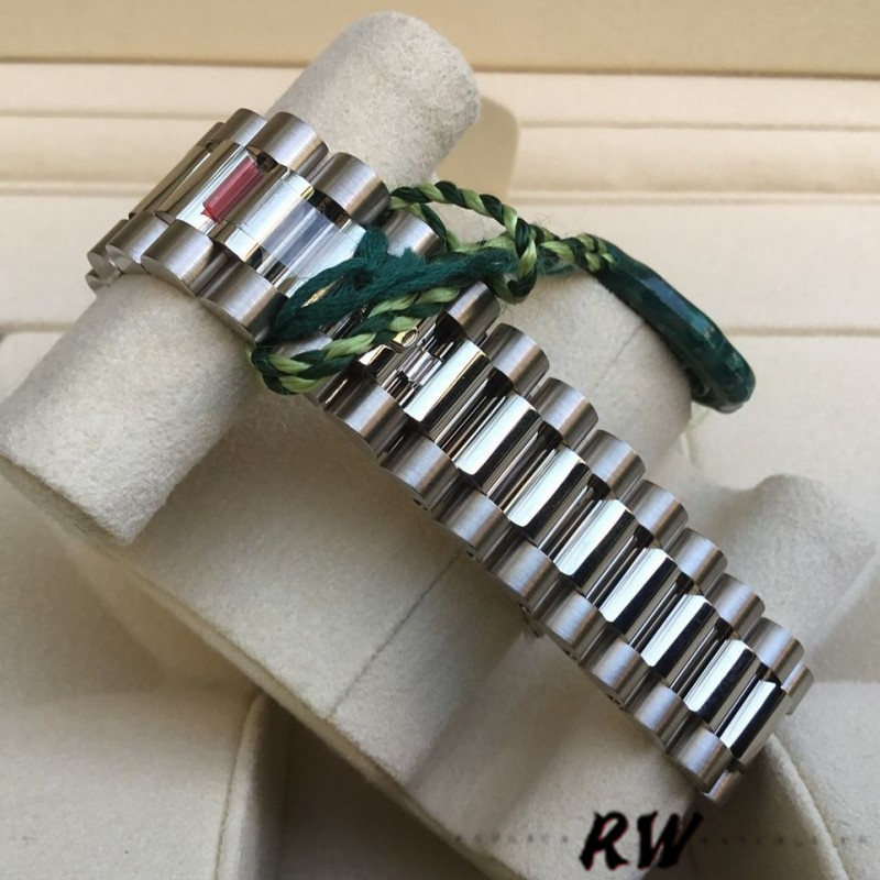 Rolex Day-Date 118389 White Gold White Roman Numeral Dial 36MM Unisex Replica Watch