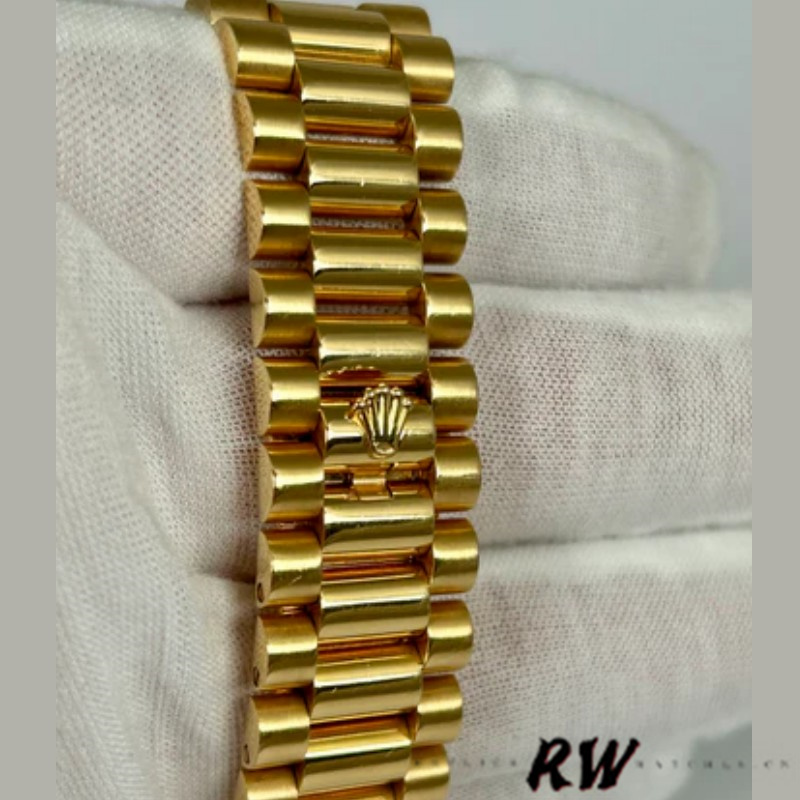 Rolex Day-Date 218238 Black Roman Numeral Dial Yellow Gold 41MM Mens Replica Watch