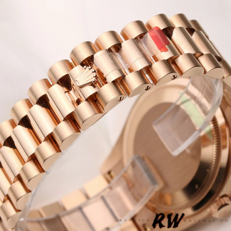 Rolex Day-Date 118205 Rose Gold Jubilee Pink Dial 36mm Unisex Replica Watch