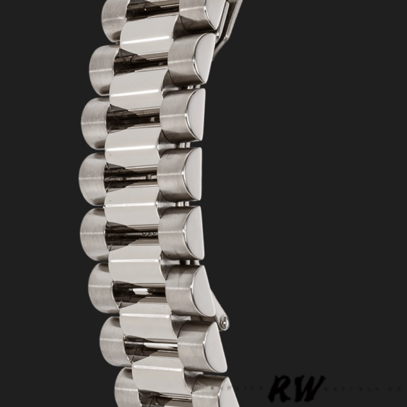 Rolex Day-Date 118209 White Gold Silver Dial Automatic 36mm Unisex Replica Watch