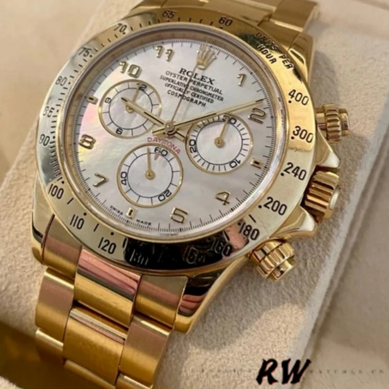 Rolex Daytona 116528 Mother of Pearl Dial 40mm Mens Replica Watch