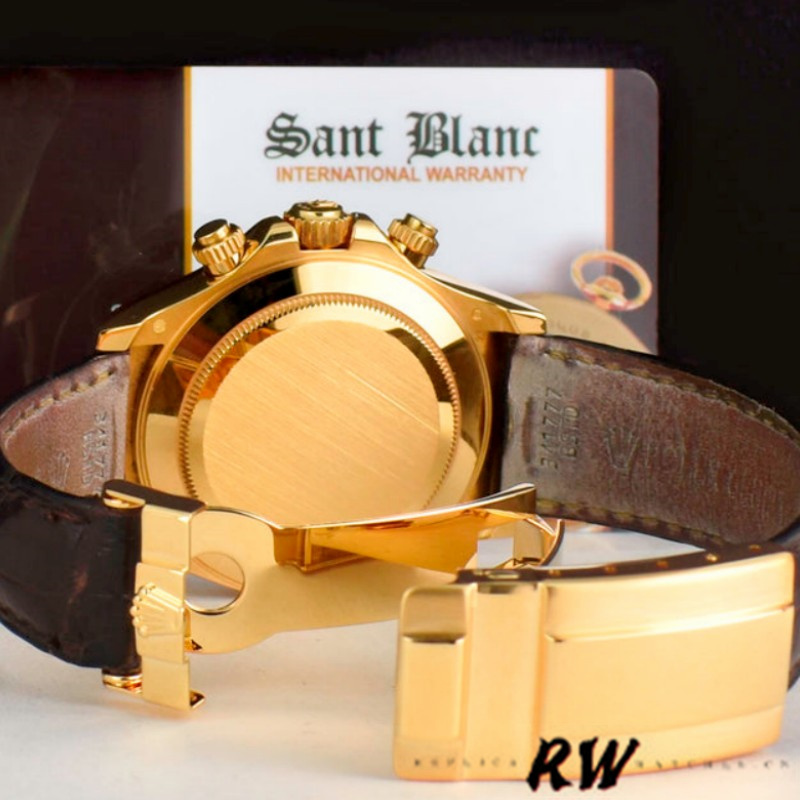 Rolex Cosmograph Daytona 116518 Black Dial 40mm Mens Replica Watch