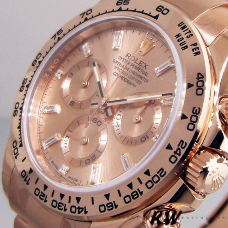 Rolex Daytona m116505 Everose Gold Sundust Pink Dial 40MM Mens Replica Watch