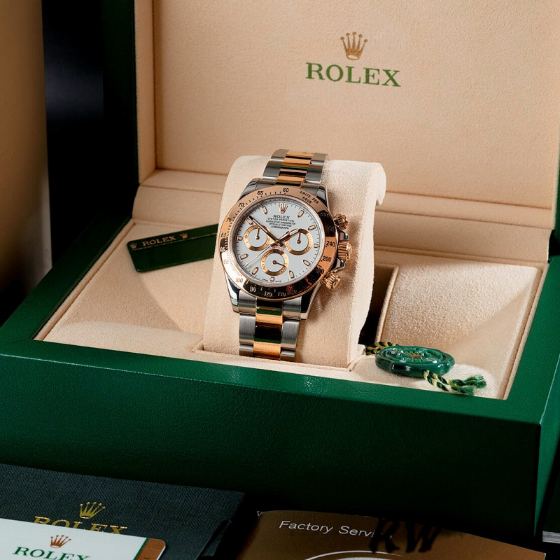 Rolex Daytona 116523 Stainless steel White Dial 40mm Mens Replica Watch