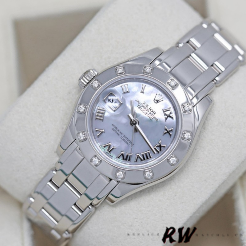 Rolex Pearlmaster 80319 MOP Roman Dial 29MM Lady Replica Watch