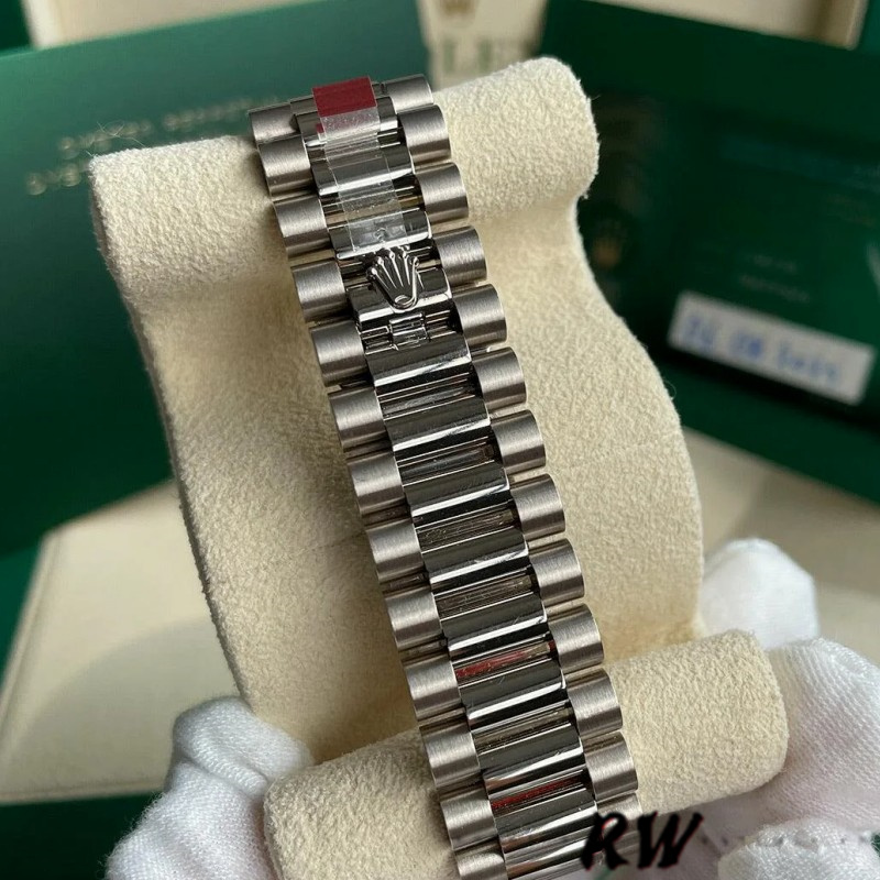 Rolex Day-Date 228239 Meteorite Grey Dial Fluted Bezel 40mm Mens Replica Watch