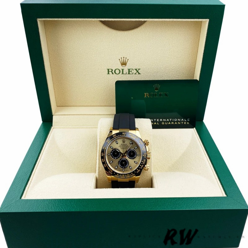 Rolex Daytona 116518LN Yellow Gold Champagne Dial 40mm Mens Replica Watch