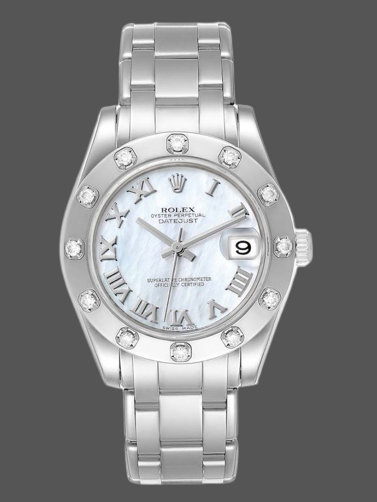 Rolex Pearlmaster Midsize 81319 MOP Dial 34MM Lady Replica Watch