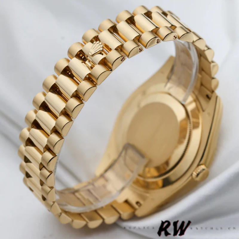 Rolex Day-Date 218238 Champagne Roman Numeral Dial Yellow Gold 41MM Mens Replica Watch