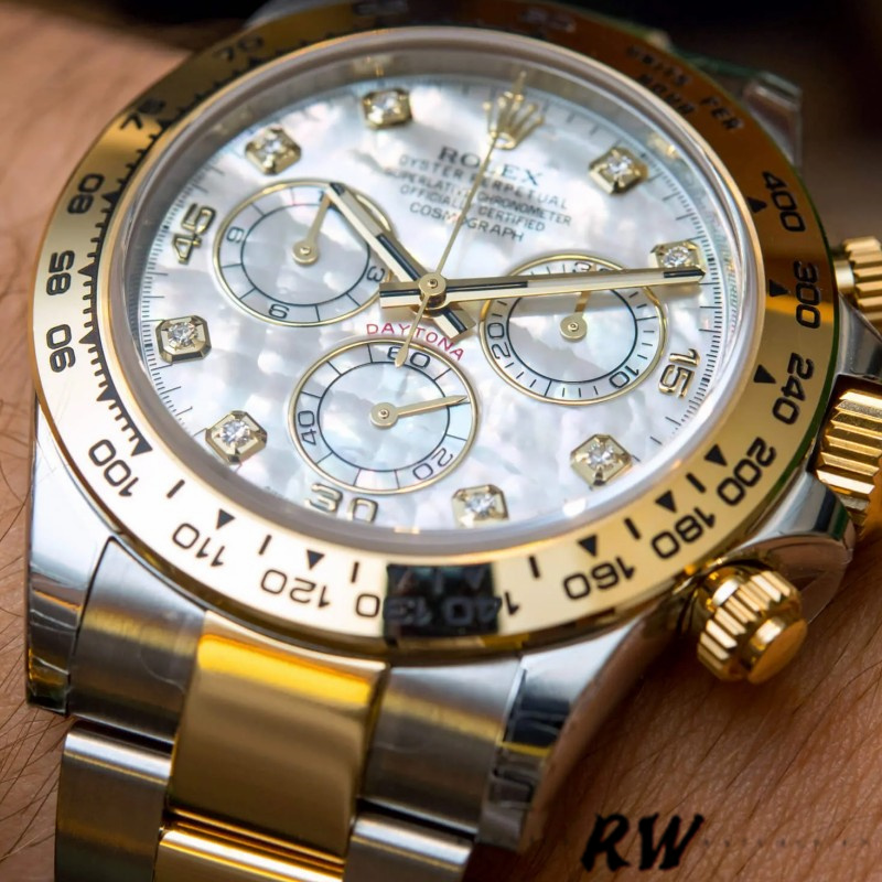 Rolex Cosmograph Daytona 116503 White Mother Of Pearl Dial 40MM Mens Replica Watch