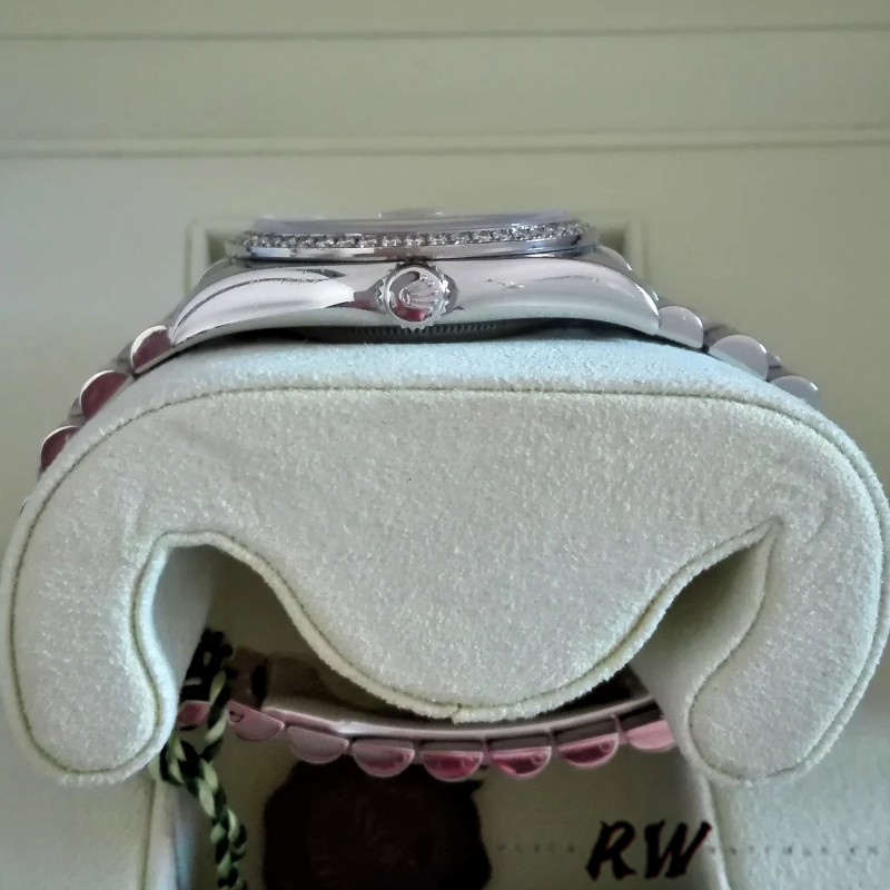 Rolex Datejust 116244 Stainless Steel Chocolate Floral Dial 36mm Unisex Replica Watch