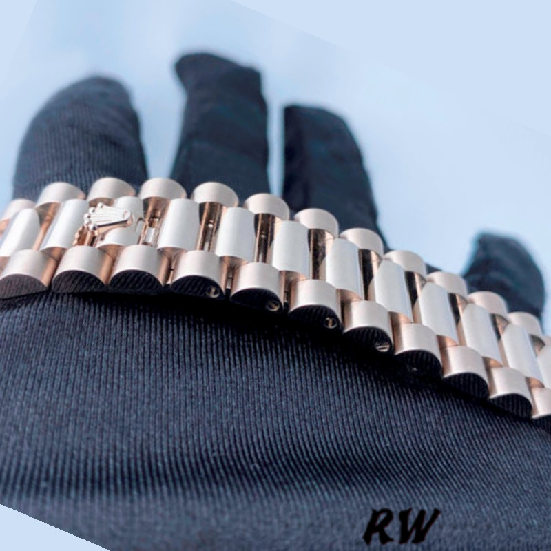 Rolex Day-Date 218239 Diamond Black Dial White Gold 41MM Mens Replica Watch