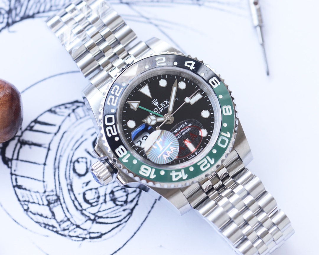 Rolex GMT-Master II 126720VTNR Black Dial Stainless steel 40MM Mens Replica Watch