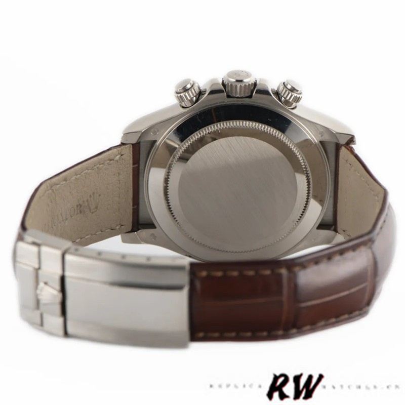 Rolex Daytona 116519 White Gold Grey Dial 40mm Mens Replica Watch