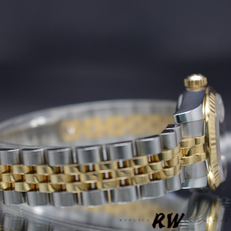 Rolex Datejust 179173 White MOP Dial Fluted Bezel 26MM Lady Replica Watch