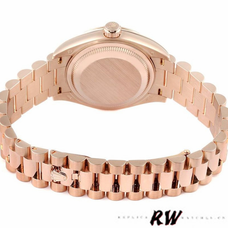 Rolex Datejust 279165 Chocolate Brown Diamonds Dial Domed Bezel 28mm Lady Replica Watch