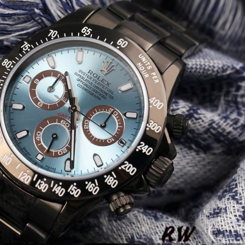 Rolex Daytona 116523 Black PVDDLC Coated Stainless Steel 40mm Mens Replica Watch