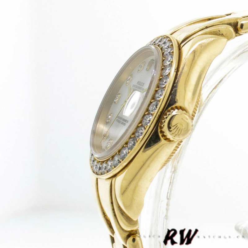 Rolex Pearlmaster 80298 White MOP Dial 29MM Lady Replica Watch