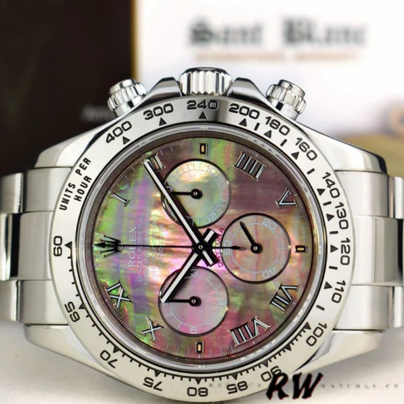 Rolex Cosmograph Daytona 116509 Black Mother of Pearl Dial 40MM Mens Replica Watch