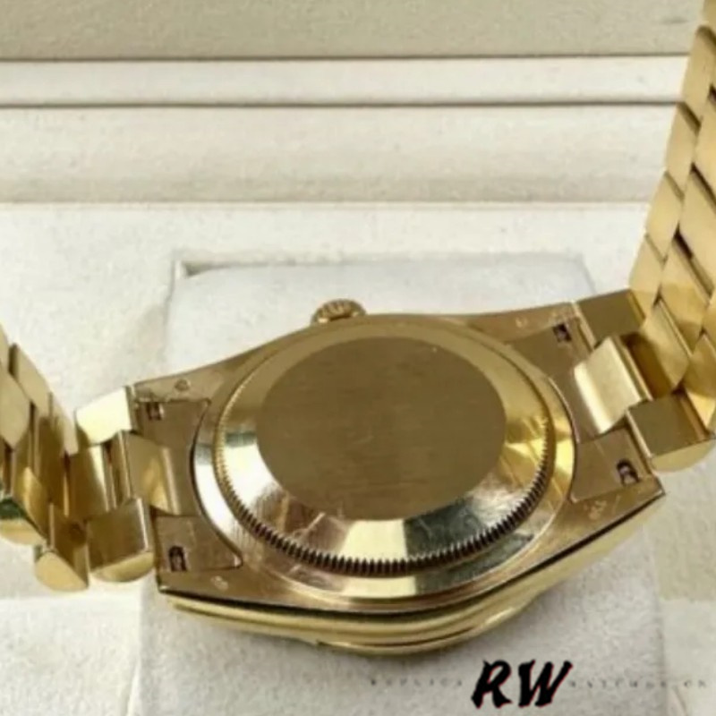 Rolex Day-Date 118388 Diamond Bezel White Dial 36MM Unisex Replica Watch