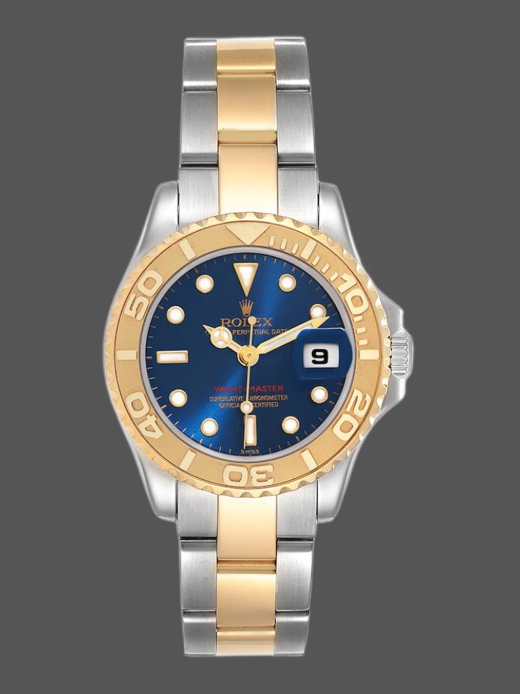 Rolex Yacht-Master 169623 Steel Yellow Gold Blue Dial 29MM Lady Replica Watch