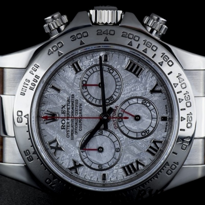 Rolex Daytona 116519 Brown Leather strap Meteorite Dial 40mm Mens Replica Watch