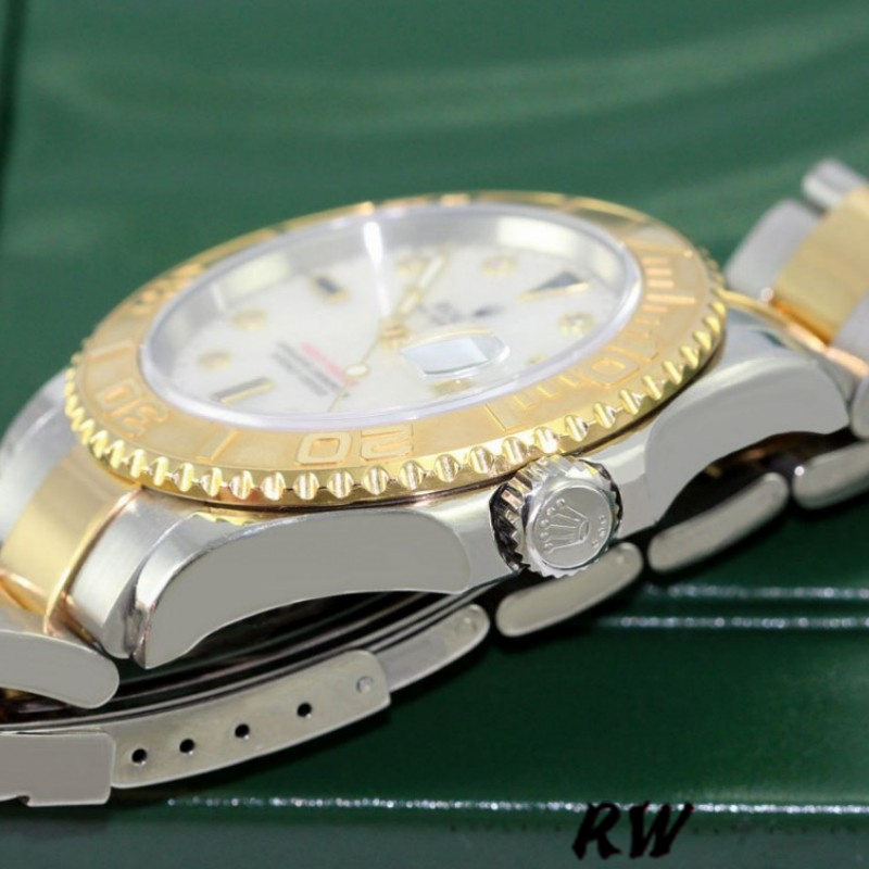 Rolex Yachtmaster 16623 Steel Yellow Gold Mother of Pearl White Dial 40MM Mens Replica Watch