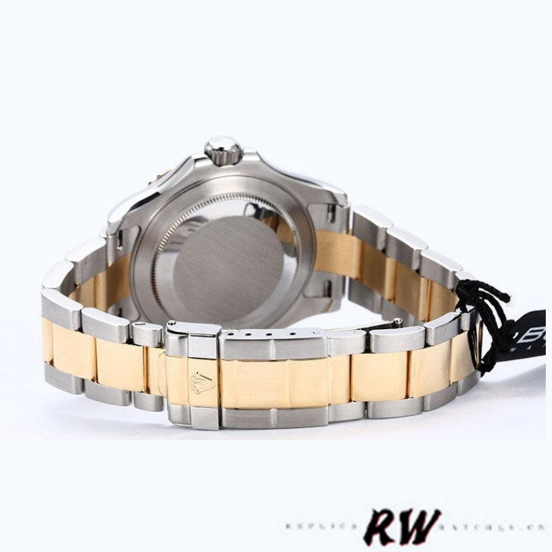 Rolex Yachtmaster 16623 Steel Yellow Gold Black MOP Dial 40MM Mens Replica Watch