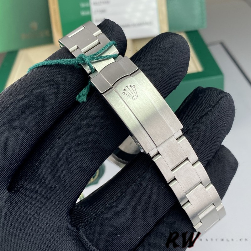 Rolex Oyster Perpetual 177200 Dark Grey Dial Domed Bezel 31mm Lady Replica Watch