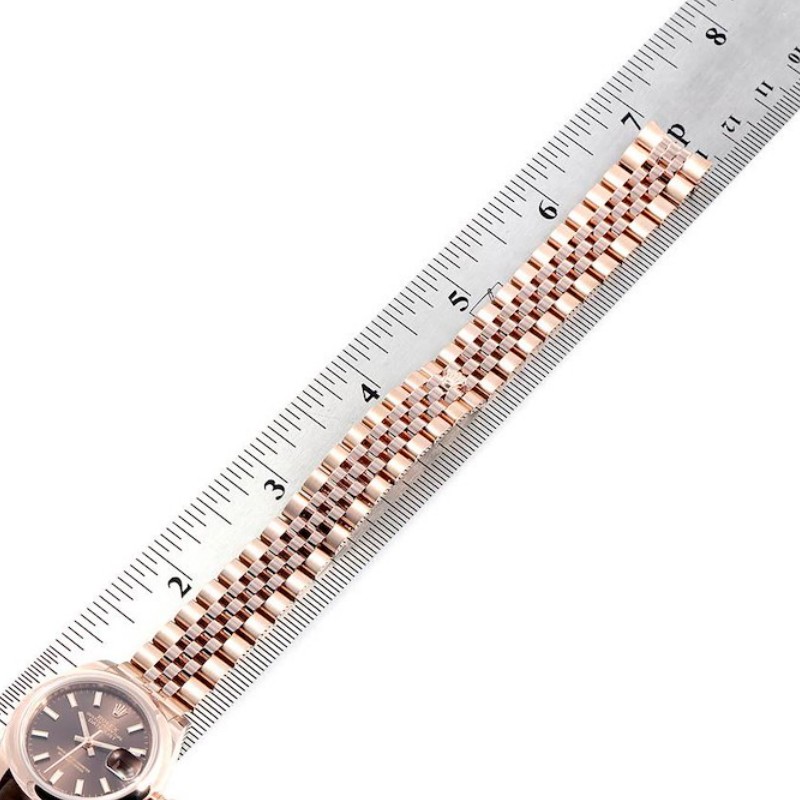 Rolex Datejust 279165 Chocolate Brown Dial Domed Bezel 28mm Lady Replica Watch