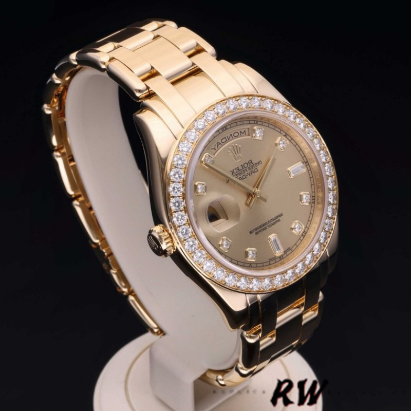 Rolex Day-Date 18948 Champagne Diamond Dial Special Edition 39MM Mens Replica Watch