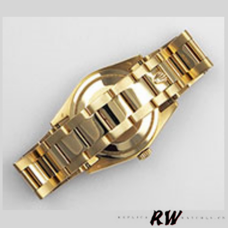 Rolex Day-Date 118208 Roman Numeral Pyramid Ivory Dial 36mm Unisex Replica Watch