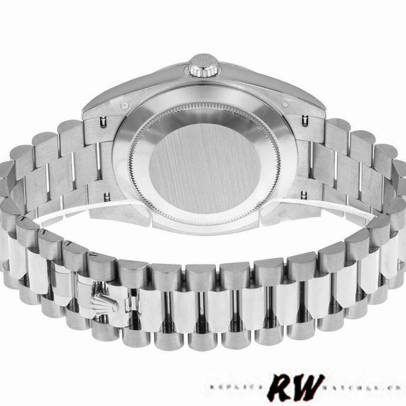 Rolex Day-Date 228239 Diamond Paved Dial Fluted Bezel 40mm Mens Replica Watch