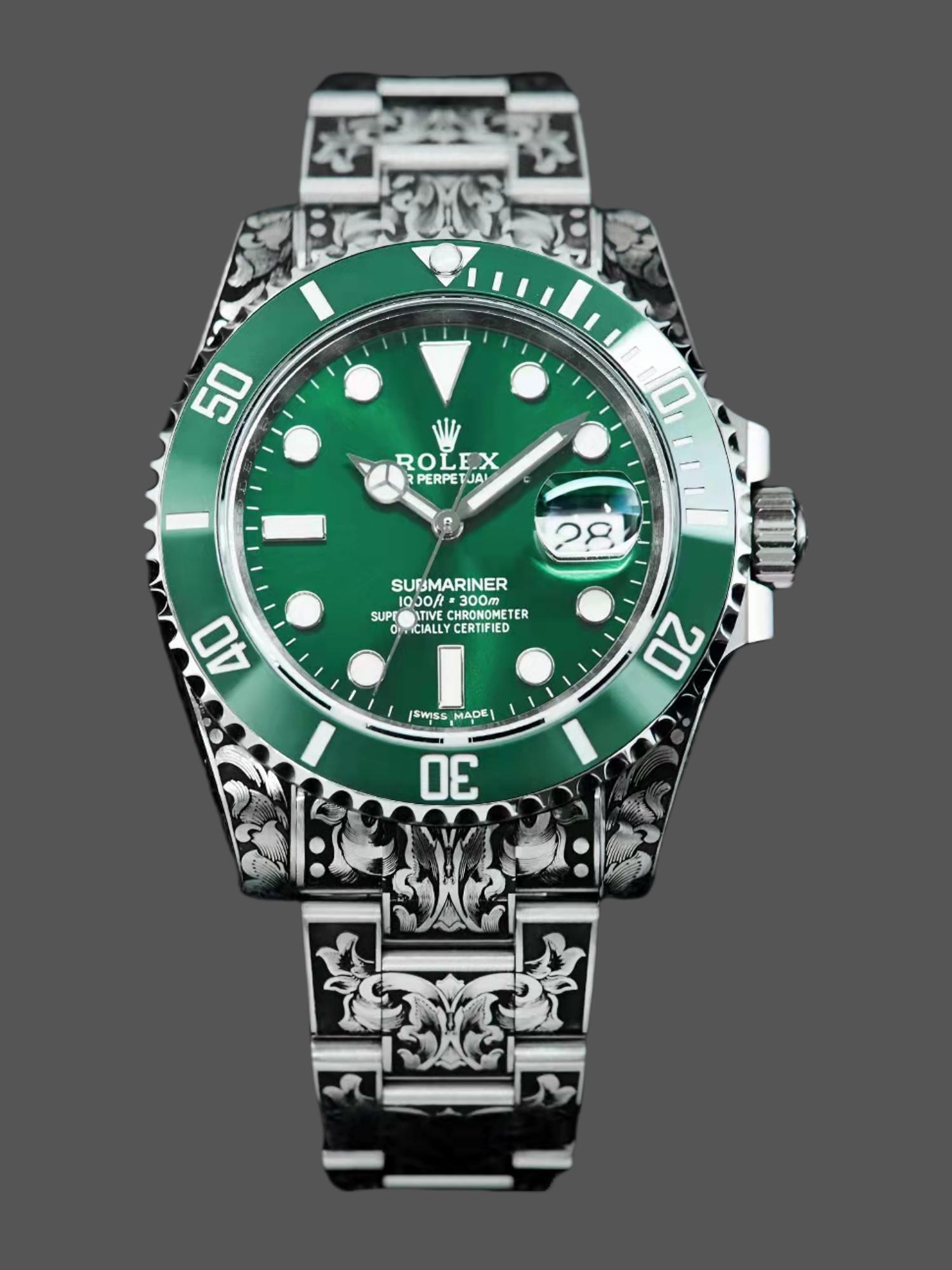 Huckleberry Custom Rolex Submariner Green