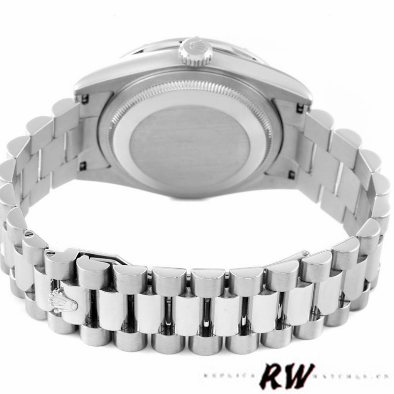 Rolex Day-Date 118366 Ice Blue Dial Diamond Bezel 36mm Unisex Replica Watch