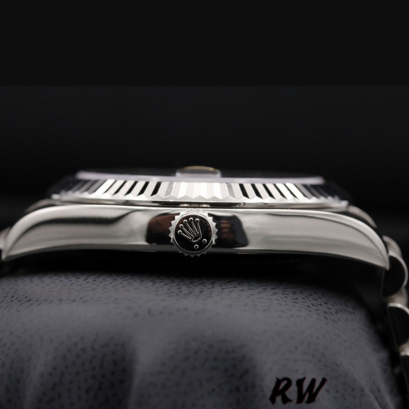 Rolex Day-Date 218239 Wave Blue Dial White Gold 41MM Mens Replica Watch