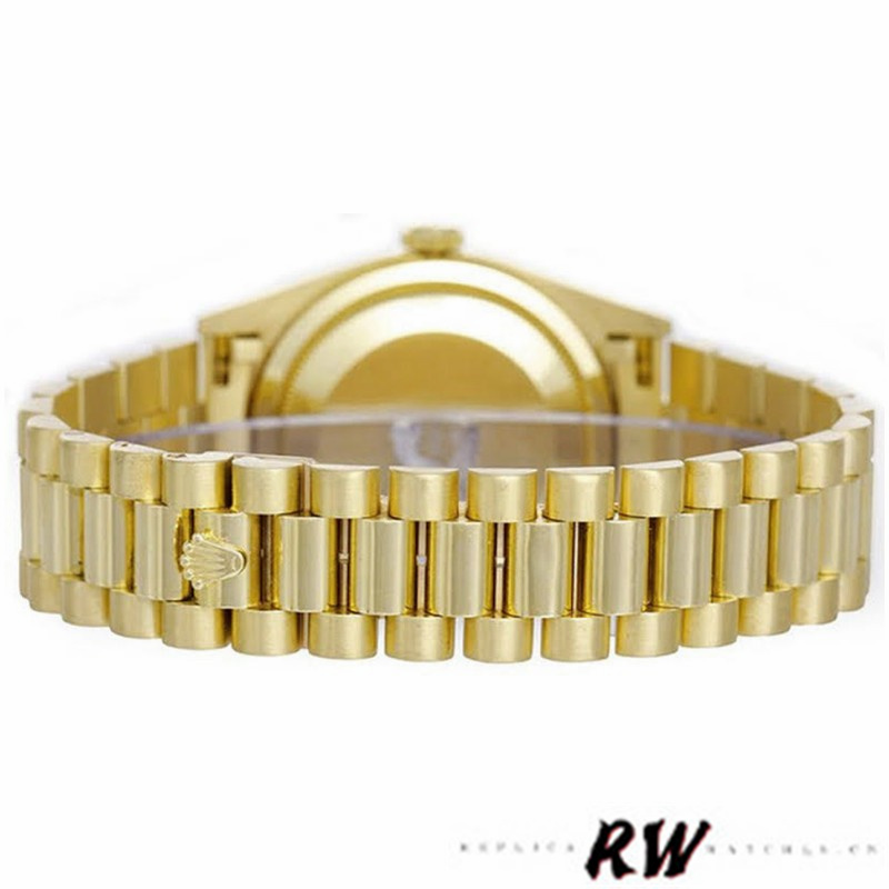 Rolex Day-Date 118238 Yellow Gold Champagne Jubilee Diamond Dial 36mm Unisex Replica Watch