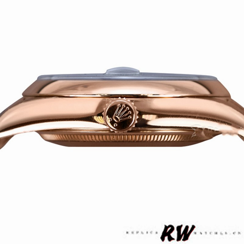 Rolex Day-Date 118205 Rose Gold Rhodium Grey Dial 36mm Unisex Replica Watch