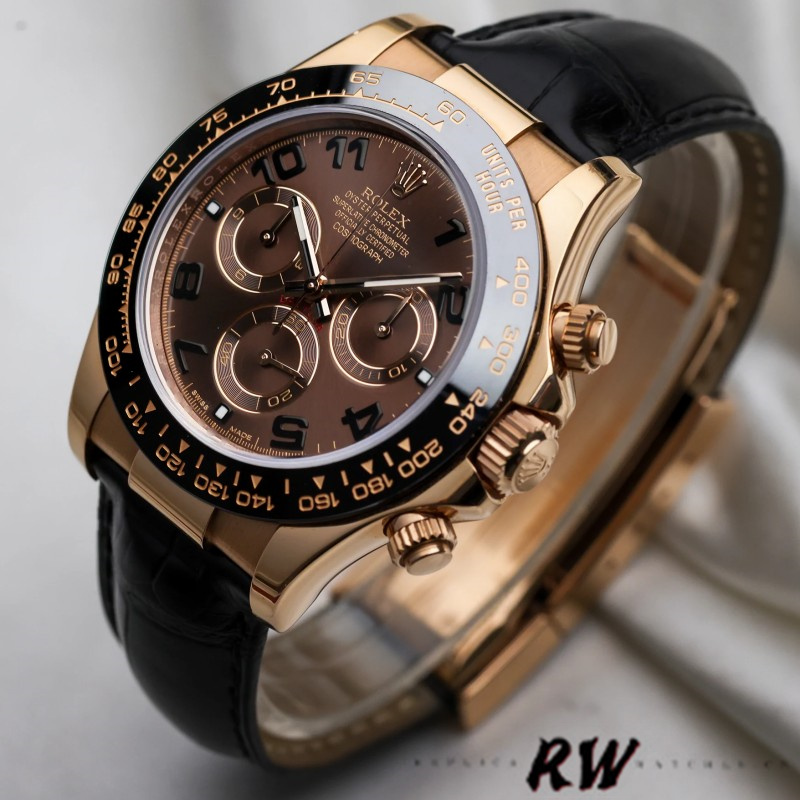 Rolex Cosmograph Daytona 116515 Chocolate Brown Dial 40mm Mens Replica Watch