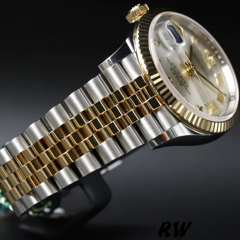 Rolex Datejust 36MM 126233 0031 Silver Roman Numeral Dial Fluted Bezel Unisex Replica Watch