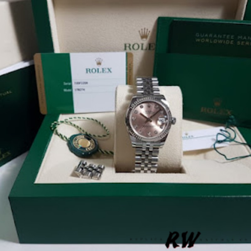 Rolex Datejust 116234 Pink MOP Diamonds Dial 36mm Lady Replica Watch