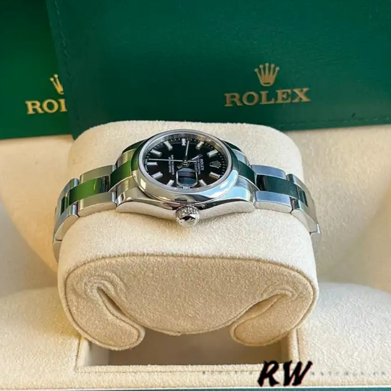 Rolex Datejust 179160 Domed Bezel Black Index Dial 26MM Lady Replica Watch