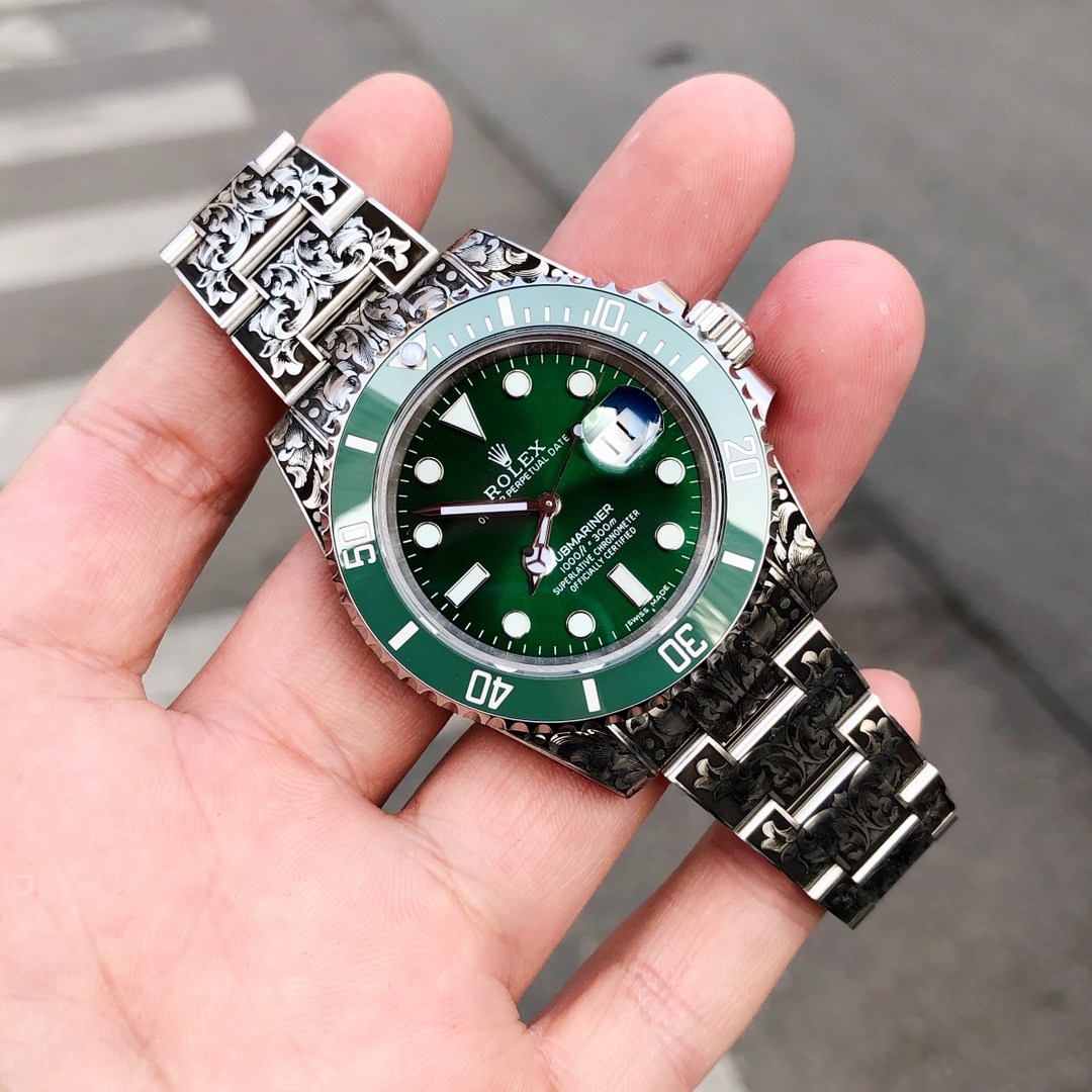 Huckleberry Custom Rolex Submariner Green