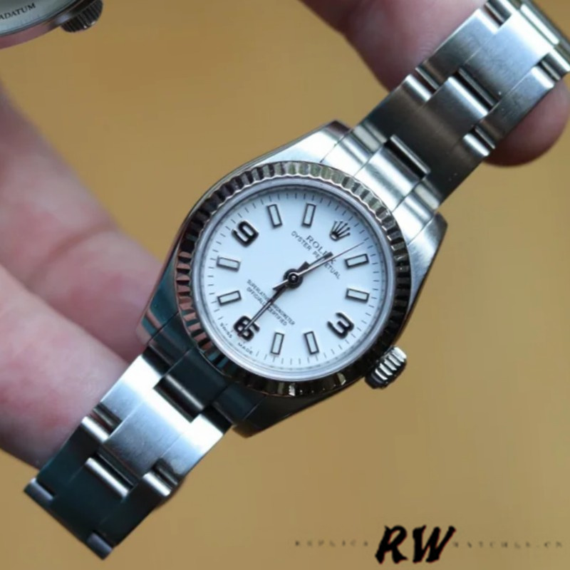 Rolex Oyster Perpetual 176234 White Roman Dial 26mm Lady Replica Watch