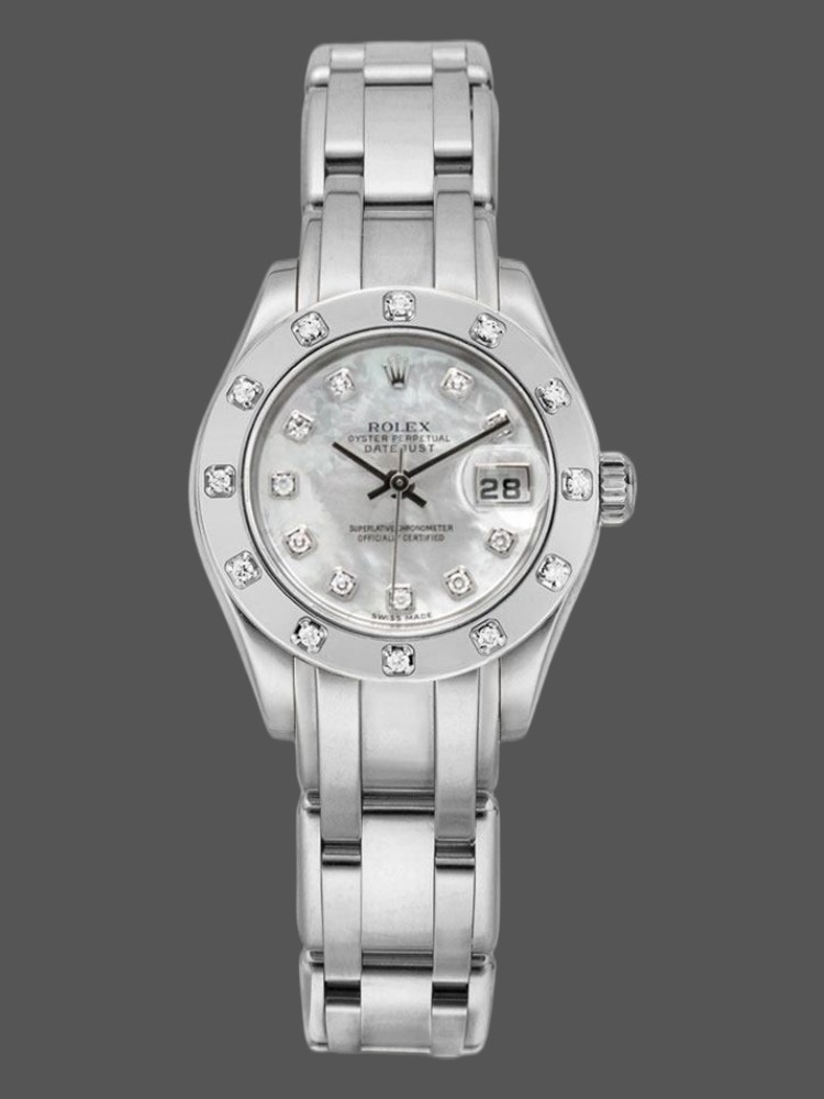 Rolex Pearlmaster 80319 MOP Diamond Dial 29MM Lady Replica Watch