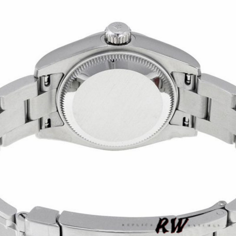 Rolex Oyster Perpetual 176200 Rhodium Grey Roman Numeral Dial 26mm Lady Replica Watch