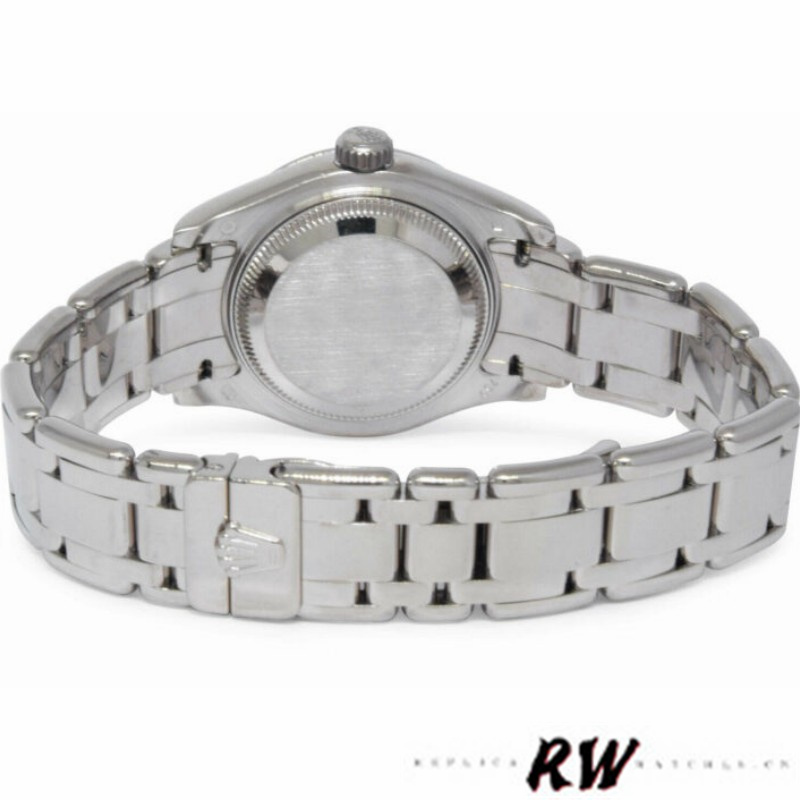 Rolex Pearlmaster 80319 Silver Diamond Dial 29MM Lady Replica Watch