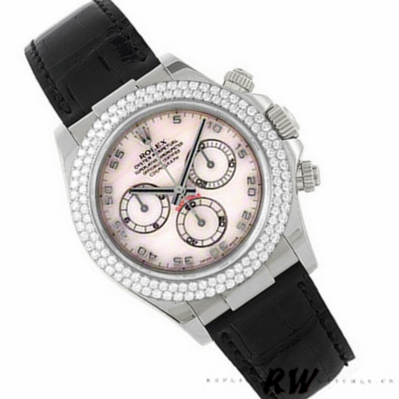 Rolex Cosmograph Daytona 116589 White MOP Arabic Dial 40MM Mens Replica Watch